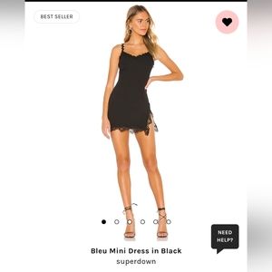 Superdown Bleu Mini Dress, Black, S